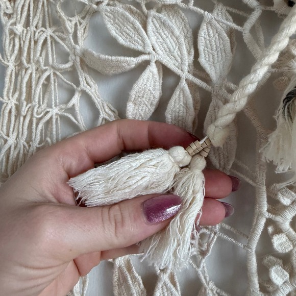 For Love and Lemons Melrose Leaf Motif Crochet Knit Maxi Skirt Size Medium - Picture 6 of 9